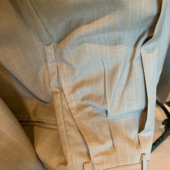 Italian Suit 42L 38 pants wool - Picture 8 of 13